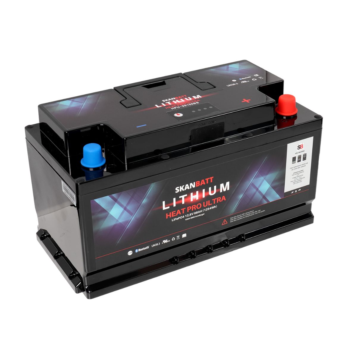 SKANBATT Lithium PRO "Ultra" 12V 100AH - L5 - RISCALDATA