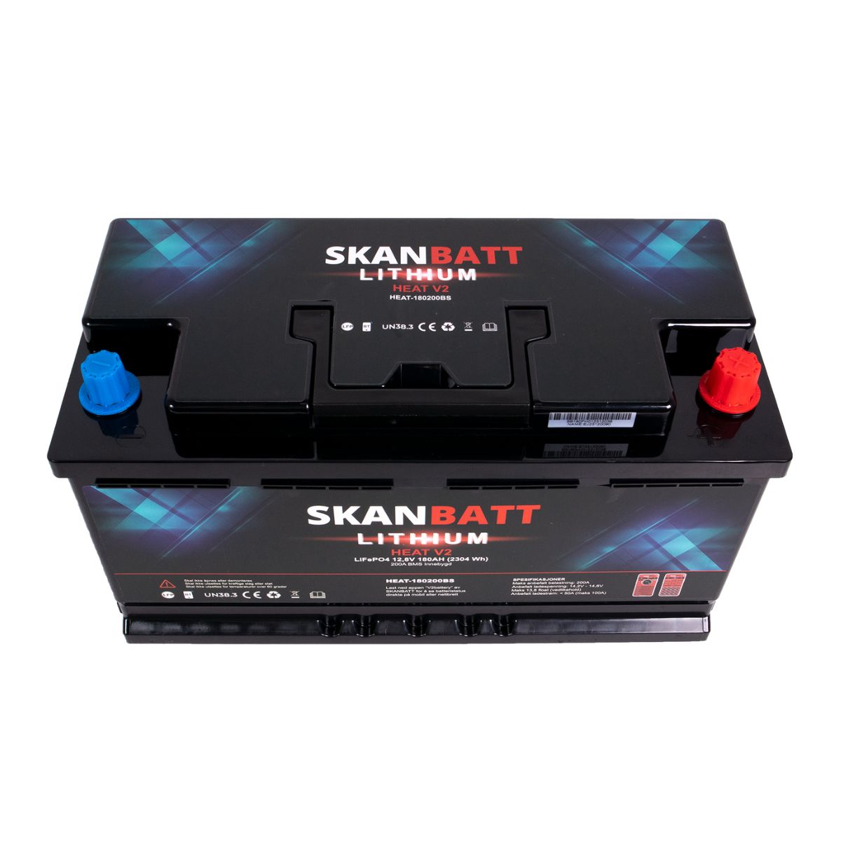 SKANBATT V2 Lithium 12V 180Ah 150A BMS - L5 - RISCALDATA
