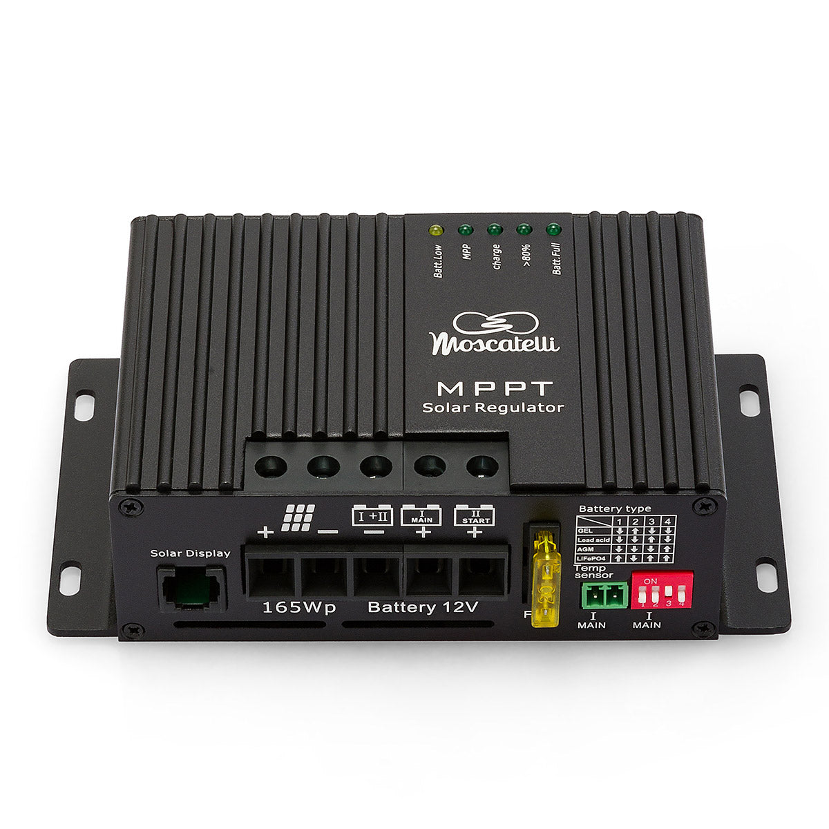 Regolatore MPPT 12 A DUO – fusibile esterno – Bluetooth Integrato
