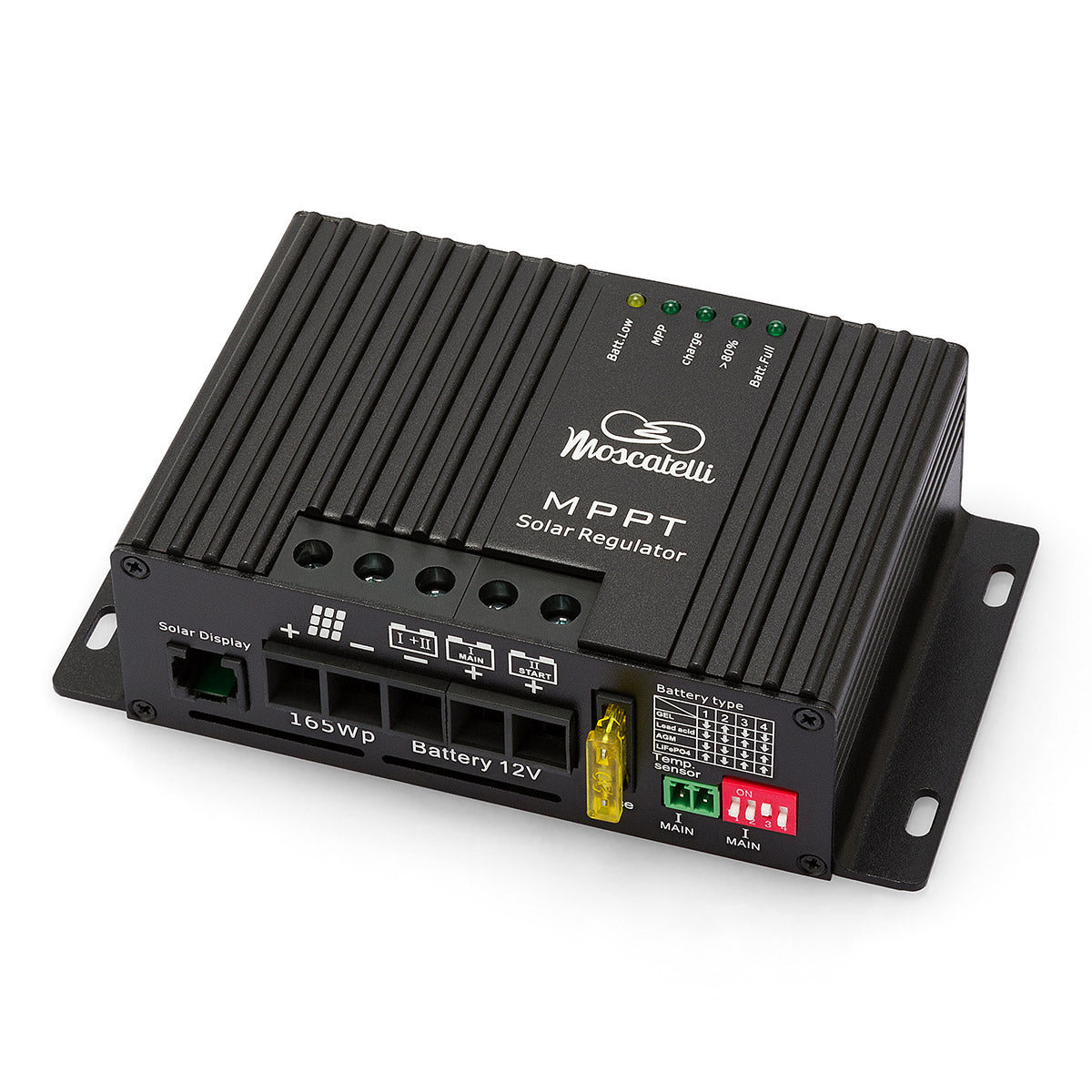 Regolatore MPPT 12 A DUO – fusibile esterno – Bluetooth Integrato