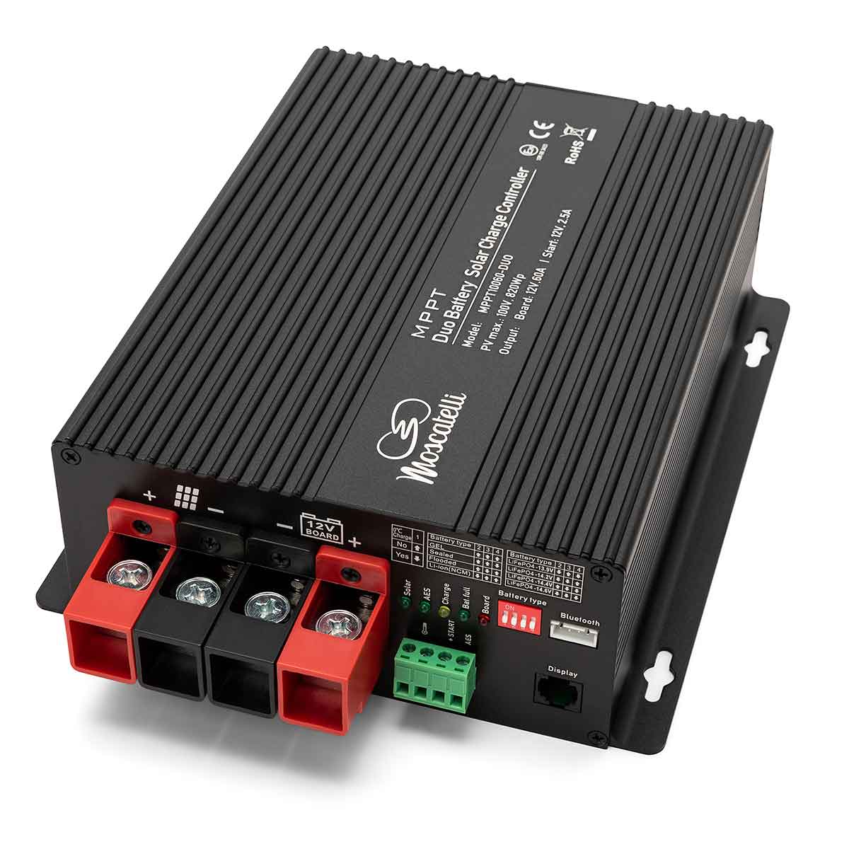 Regolatore MPPT 60 A DUO – fusibile esterno – RE602