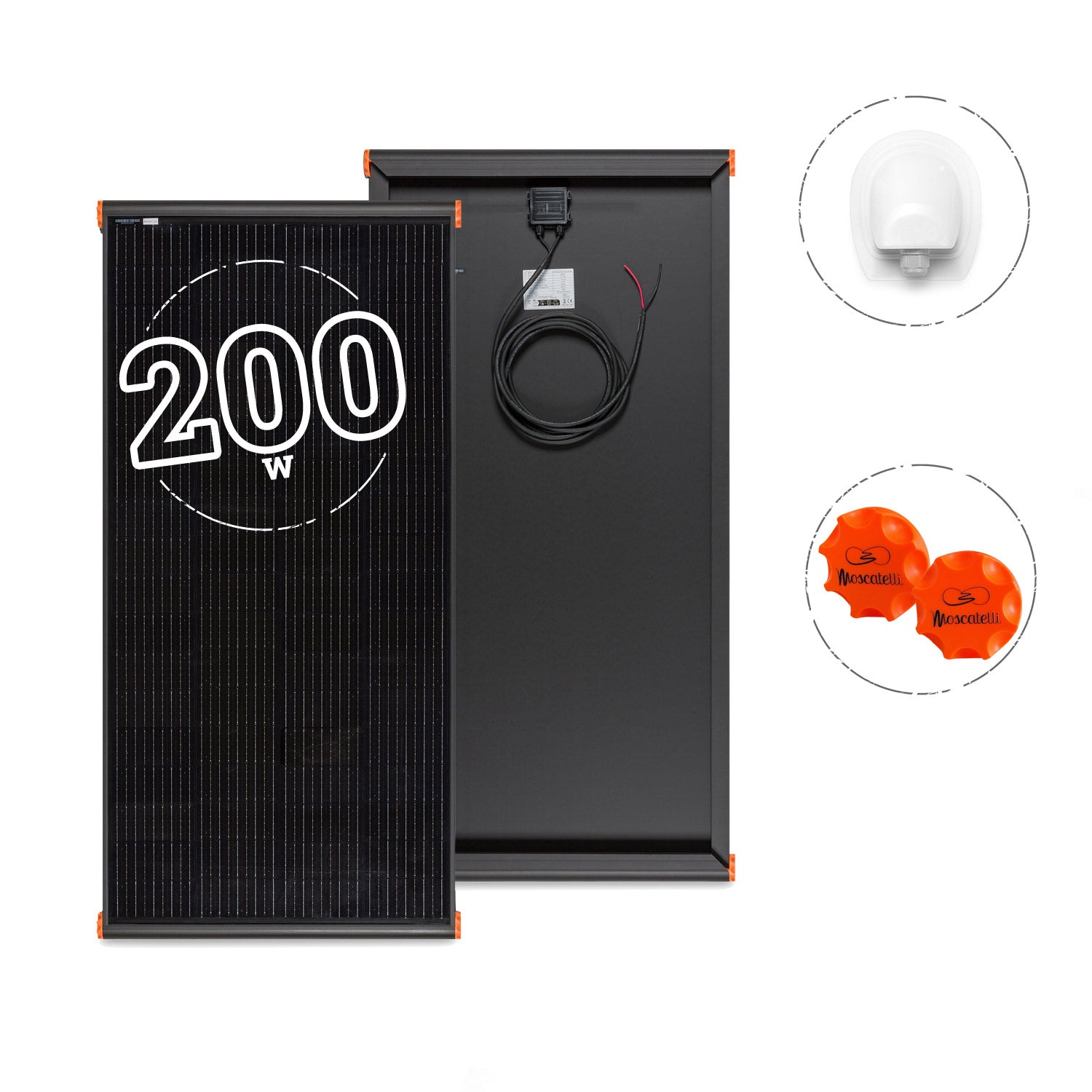 200W BLACK BOOST CAMPER SOLAR PANEL