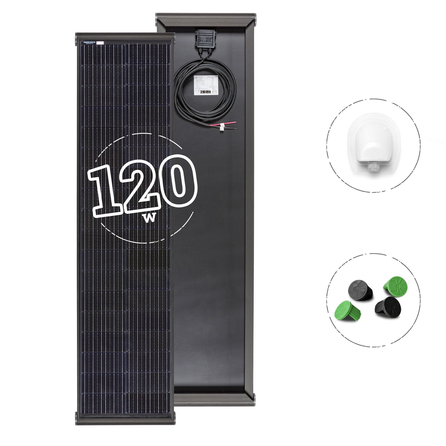 CAMPER SOLAR PANEL 120W NEW NARROW PROFILE - SPG120S