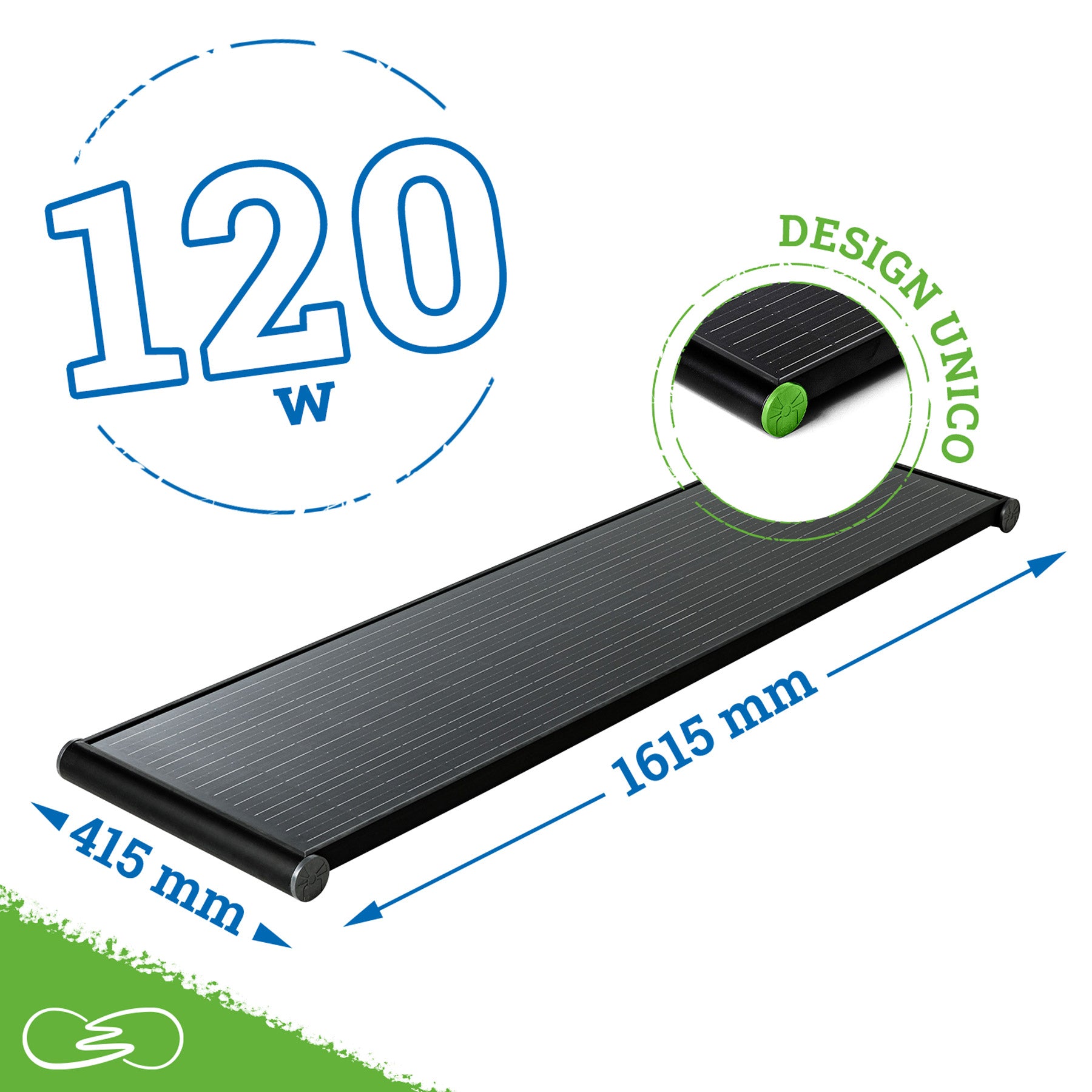 CAMPER SOLAR PANEL 120W NEW NARROW PROFILE - SPG120S