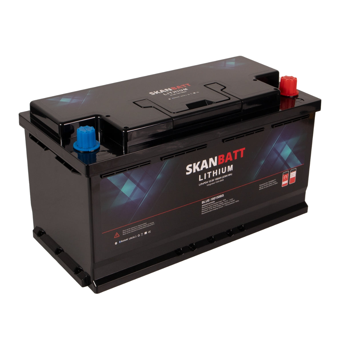 SKANBATT Lithium 12V 180Ah 150A BMS - L5
