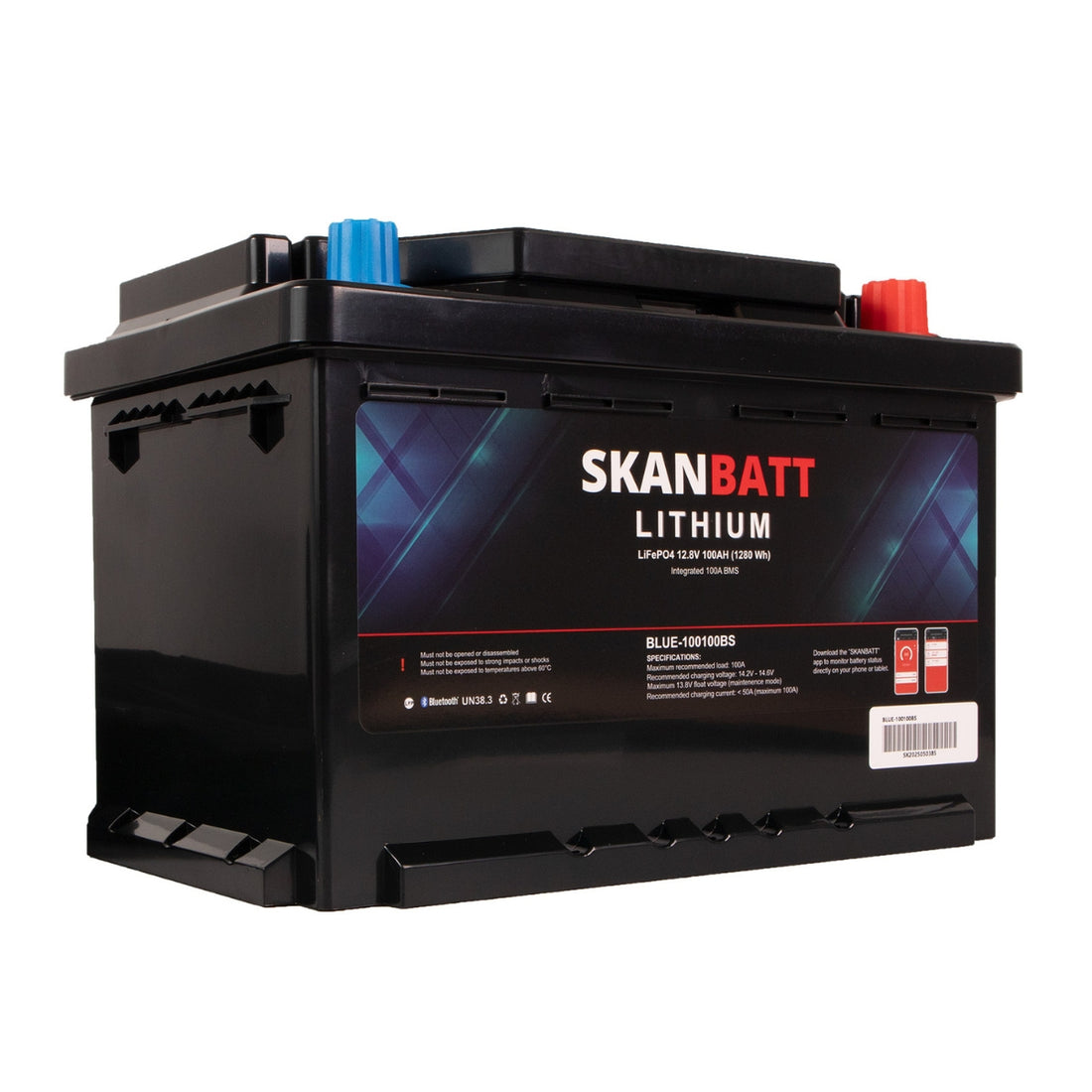 SKANBATT Lithium 12V 100AH - L3