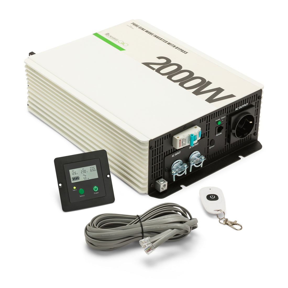 Nuovo Inverter 2000W a onda pura con bypass e RCD