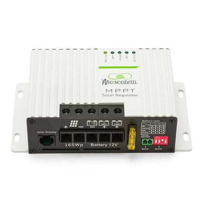 Regolatore MPPT 12 A DUO – fusibile esterno – Bluetooth Integrato - Bianco