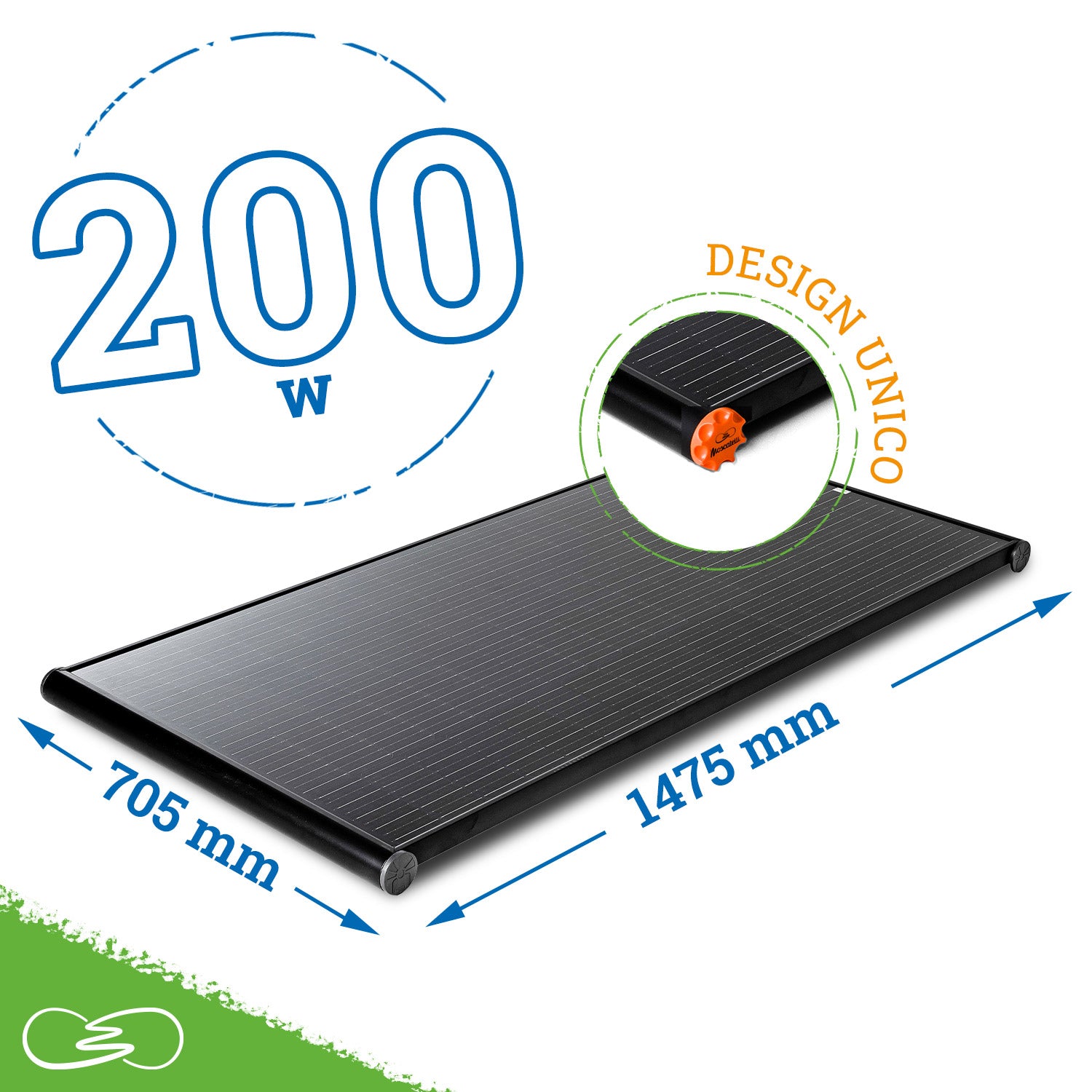 200W BLACK BOOST CAMPER SOLAR PANEL