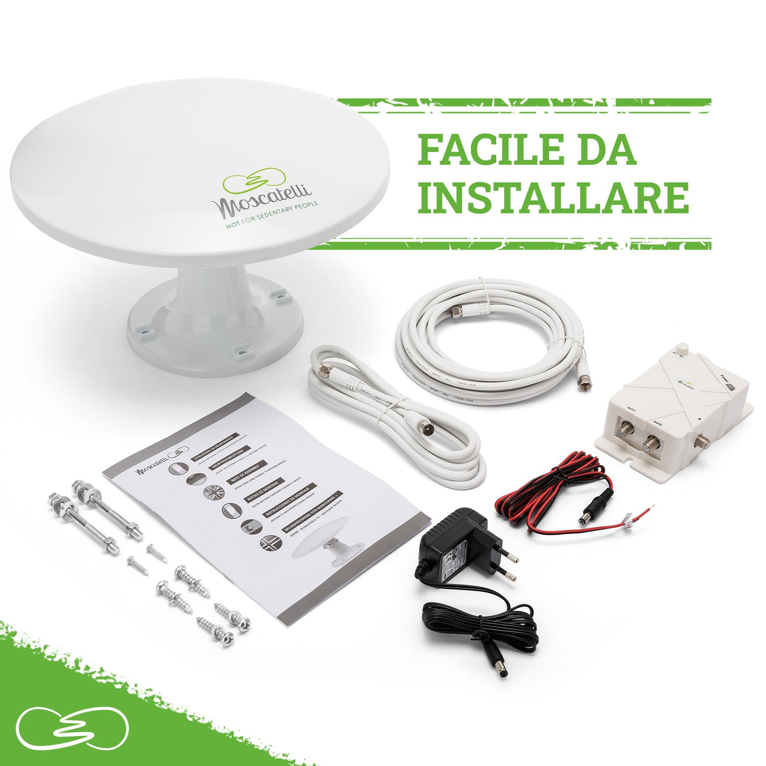 Antenna satellitare automatica - Caravan e Camper In vendita a Milano Antenna satellitare automatica - Caravan e Camper In vendita a Milano