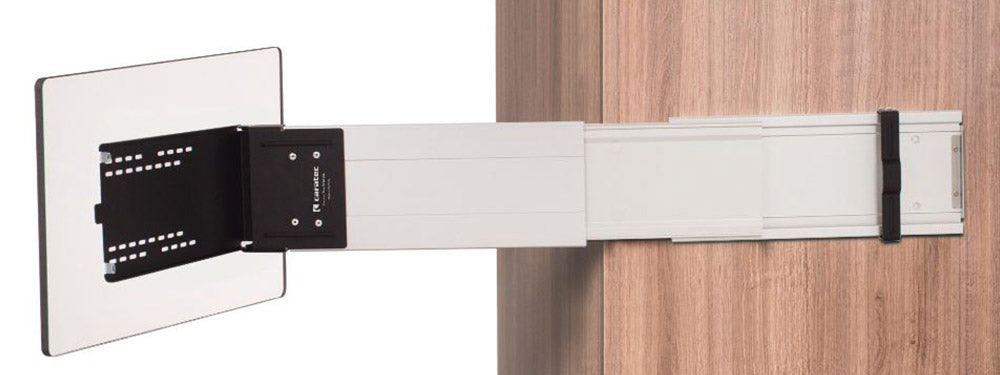 Support TV aluminium coulissant Caratec flex avec Pushlock – CFA102L